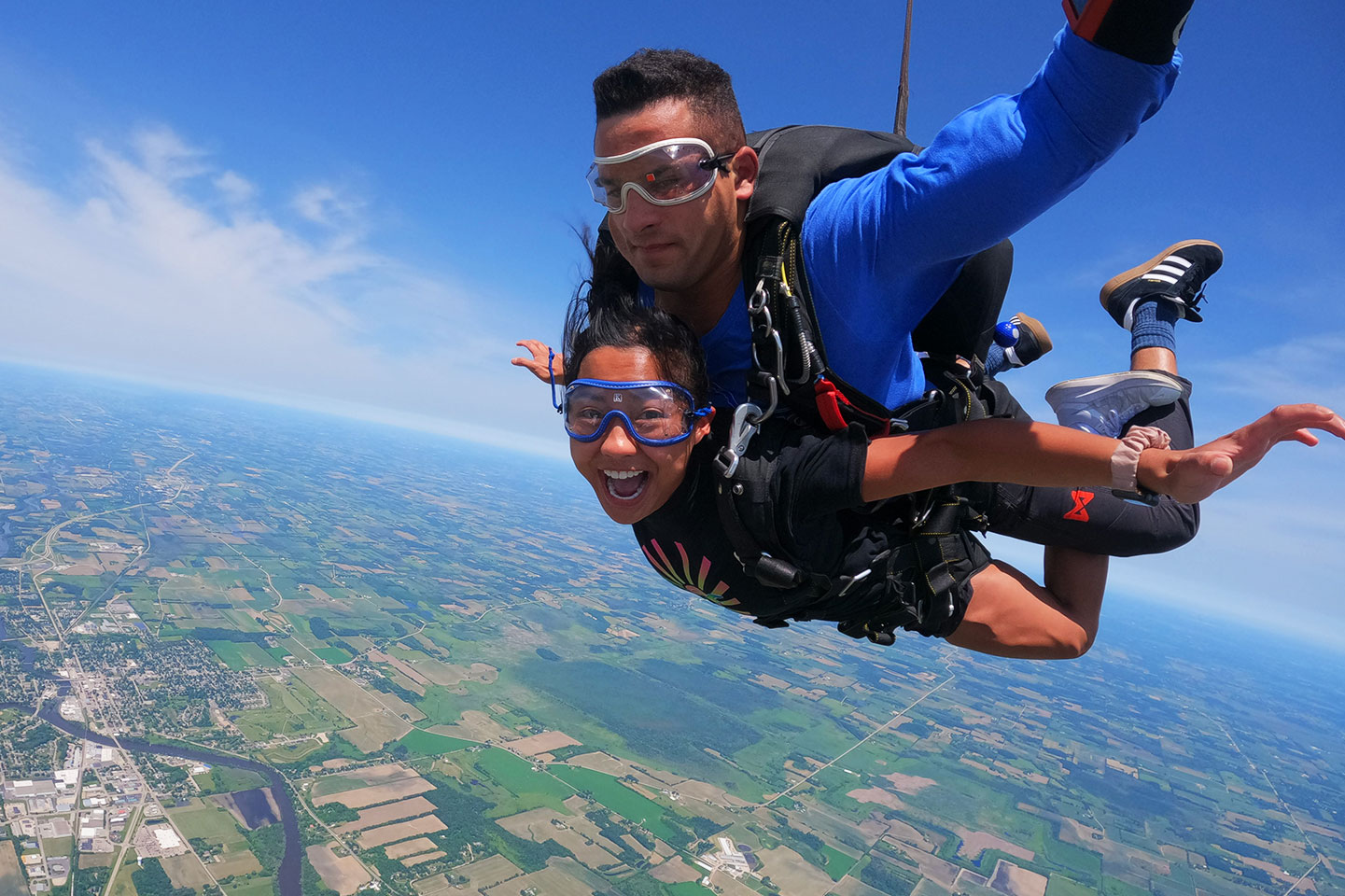 how high do you skydive from