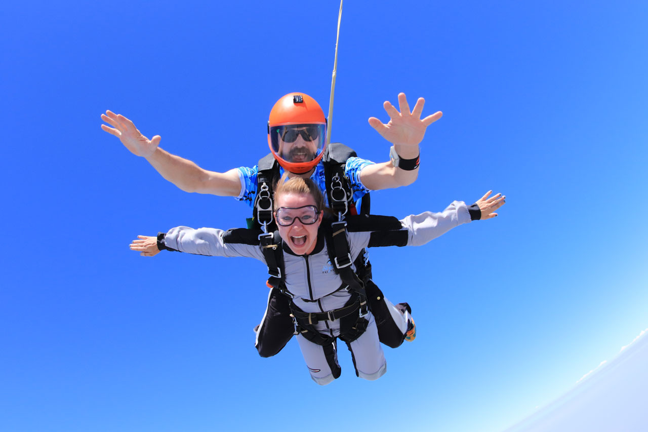 what does skydiving feel like