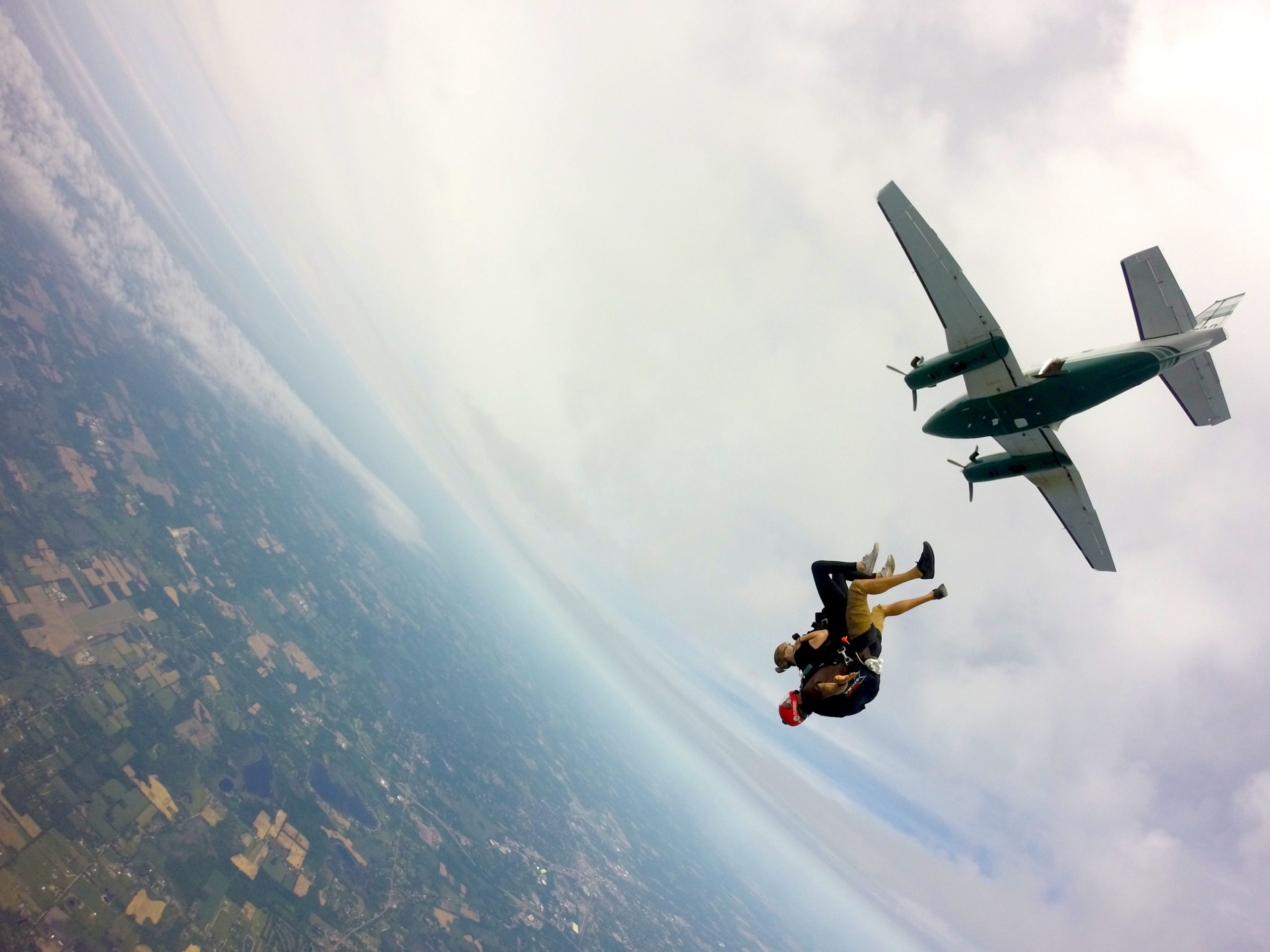 height of parachute jump