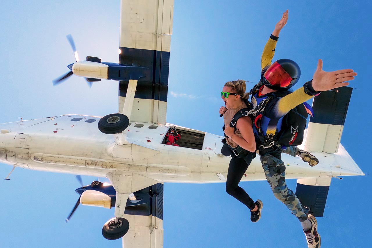 skydiving airplane