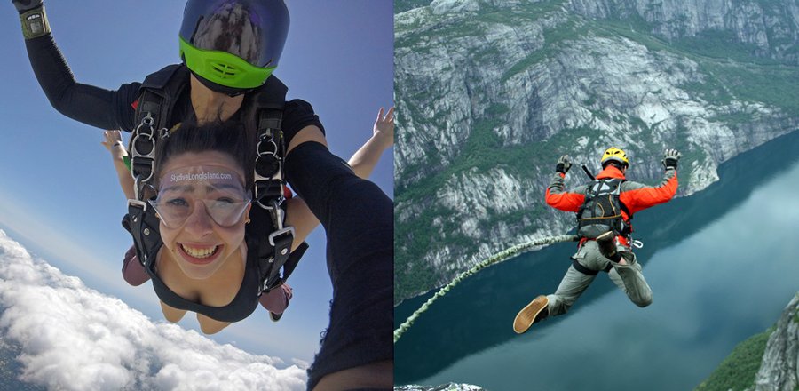 Skydiving vs Bungee Jumping Safety