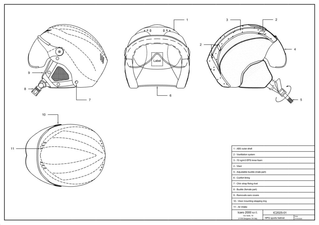 Diagram showing EN966 certification mark and testing requirements