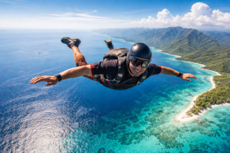 Skydiving Over Oceans, Deserts & Mountains