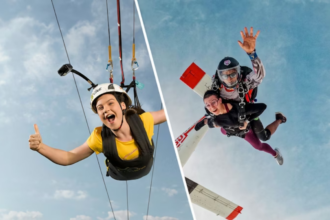 skydiving influencer