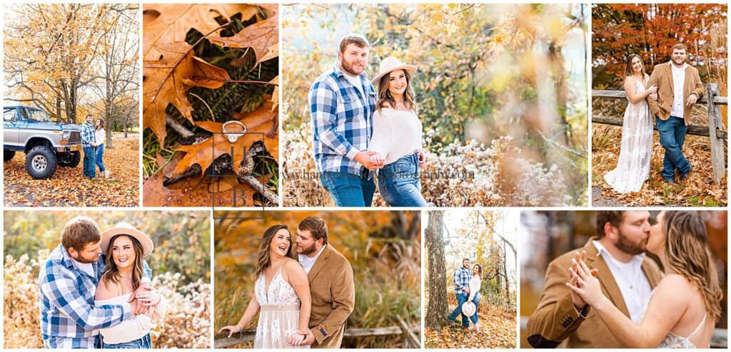 Collage of real proposal photos from different couples at various locations