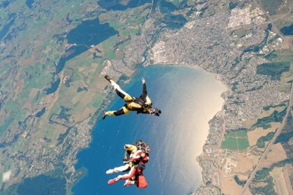 Skydiving Over Lakes