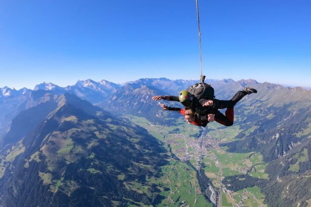 Skydiving Over Mountains Travel Guide