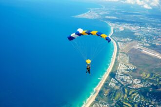 Skydiving in Australia Coastal Views