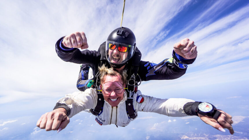 Skydiving equipment for beginners