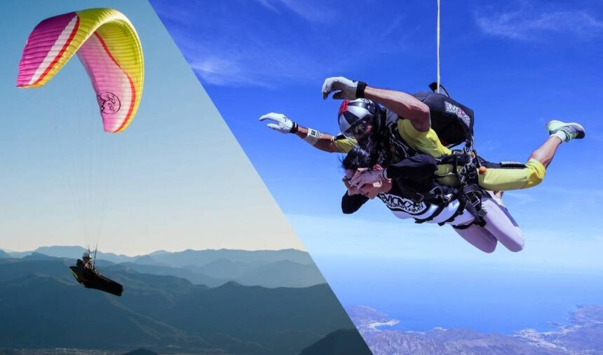 Skydiving vs Paragliding Safety