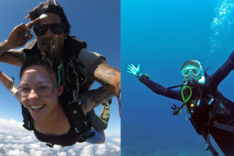 Skydiving vs Scuba Diving Risk