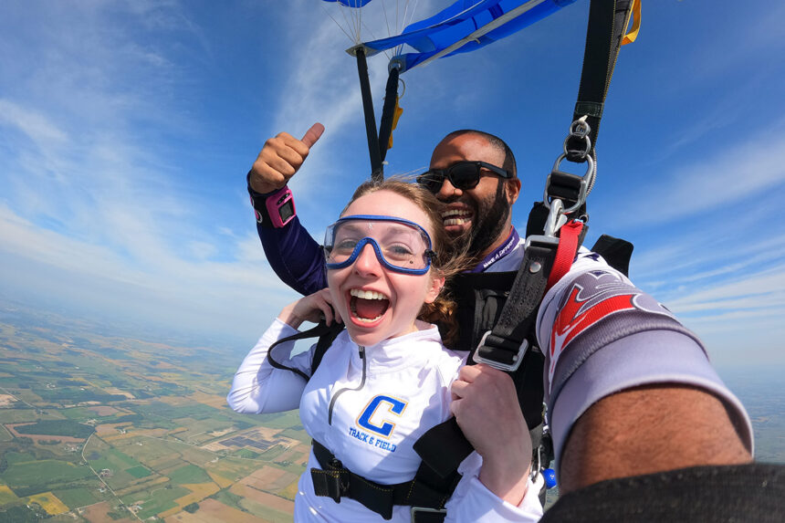 human max falling speed tandem skydiving freefall